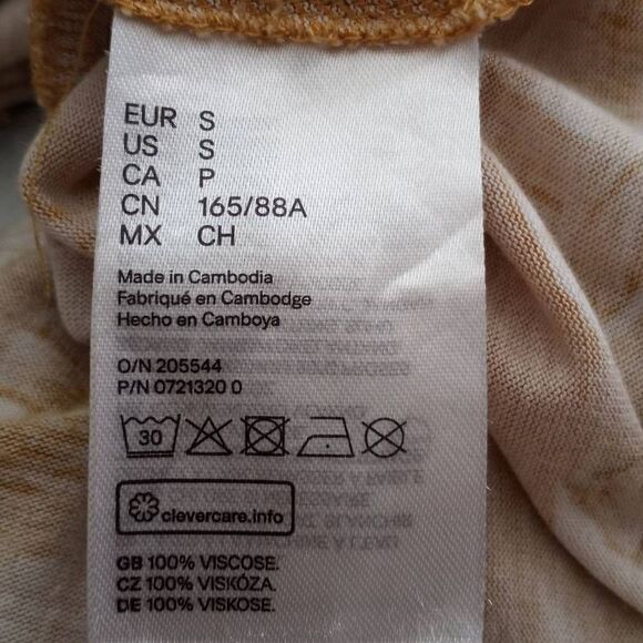 H&M YELLOW SWING DRESS SZ.S GUC - Picture 8 of 9